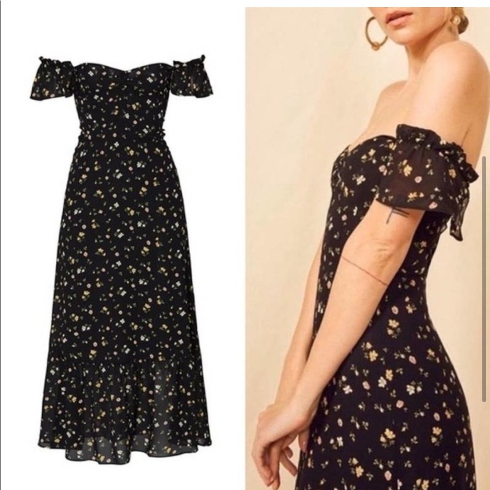 reformation butterfly dress sz 4 - venezia floral